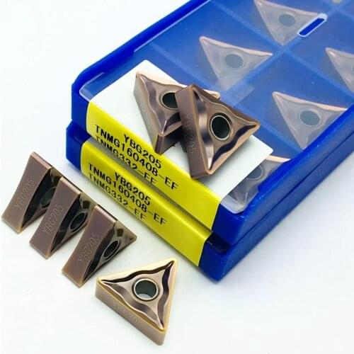 High quality TNMG160404-EF TNMG160408-EF YBG205 100% original carbide blade YBG205=M20-M40 Processing: stainless steel