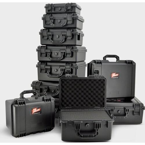 High Quality Plastic Safety Box Photographic Instrument Tool Case Impact Resistant Tool Case Shockproof with Sponge with Logo