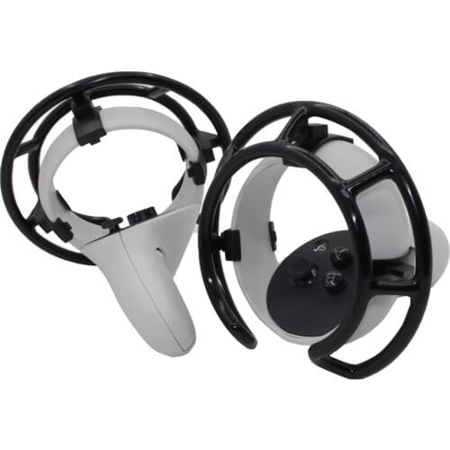 1 Pair Anti-collision Ring For Oculus Quest 2 VR Touch Controller Protective Cage Anti-Shock Controller Frame Protective Cover