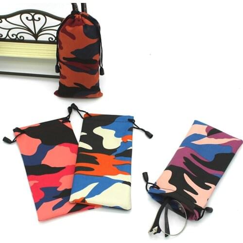 2pcs Sunglasses Bag Protector Print Waterproof Scratch-proof Portable Eyewear Eyeglass Container Holder Reading Glasses Cases
