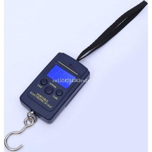 50pcs 40kg*10g Portable Weight Scale Mini Digital Handy Scales LCD Display Handing Electronic Digital Balance Free Shipping