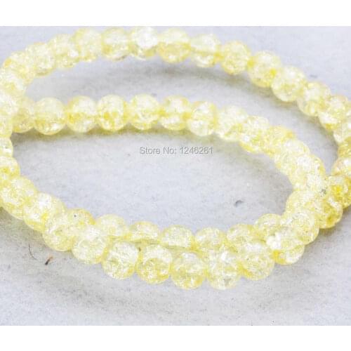 6mm Accessories Gold-Color Glass Crystal Stone 15inch DIY Loose Beads Stripes Hand Made Jewelry Making Design Wholesale Lucky