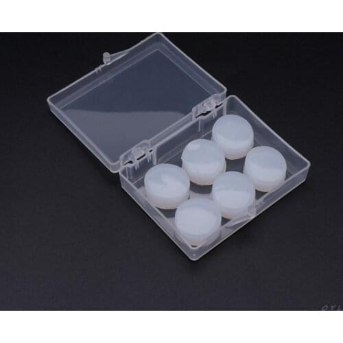 6PCS Earplugs Protective Ear Plugs Silicone Soft Waterproof Anti-noise Earbud Protector Swimming Showering Water Sports