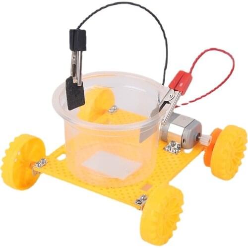 DIY STEM Magical Student Scientific Experiment Toy Salt Water Power Car Science Toy DIY Chemical Gizmo