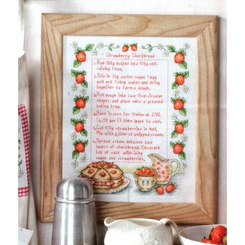 Fishxx Cross Stitch Crazy142-2[Strawberry shortcake]cotton thread and cloth , water-soluble,100% accurate,11CT,embroidery