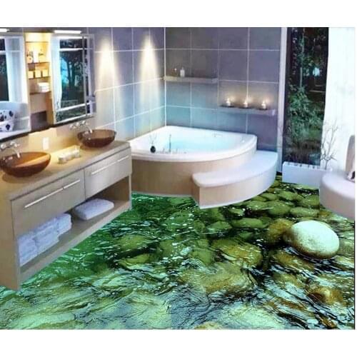 Photo floor wallpaper 3d stereoscopic liver PVC waterproof floor self-adhesive 3D floor Home Decoration