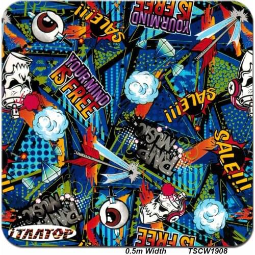 ITAATOP Cartoon Hydrographic Dip Film TSCW1908 0.5M * 2/10/20M Water Transfer Printing Film