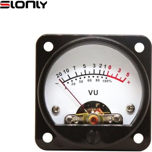 HX-45 ube Amplifier Panel VU Meter Level Meter Head LED Yellow Backlight Wide Voltage 6-12V DIY Power Amplifier Accessories