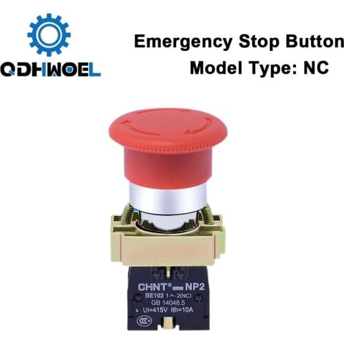 Emergency Stop Button NC for CO2 Laser Engraving Cutting Machine