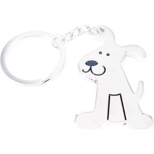 New Fashion Creative Model Dog Keychain Popular Versatile Metal Key Ring Key Chain
