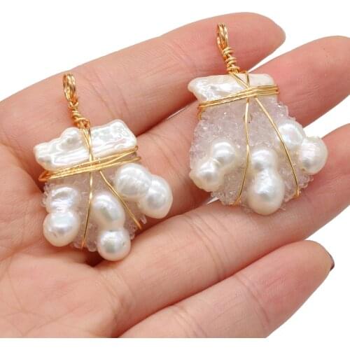 New Style Pendant Natural Freshwater Pearl Irregular Winding For Jewelry Making DIY Necklace Bracelet Accessory