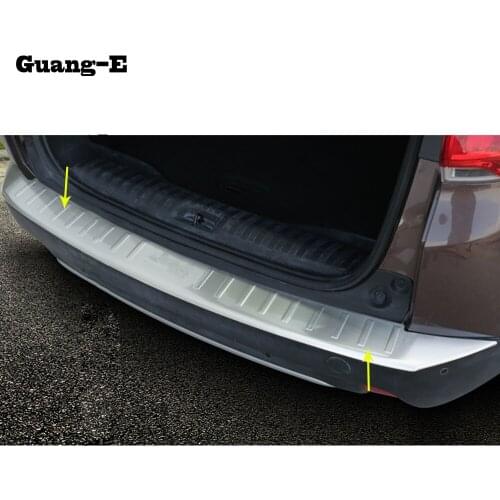 Car External Rear Bumper Trim Stainless Steel Scuff Trunk Lamp Pedal Panel Frame Hoods For Peugeot 2008 2014 2015 2016 2017 2018
