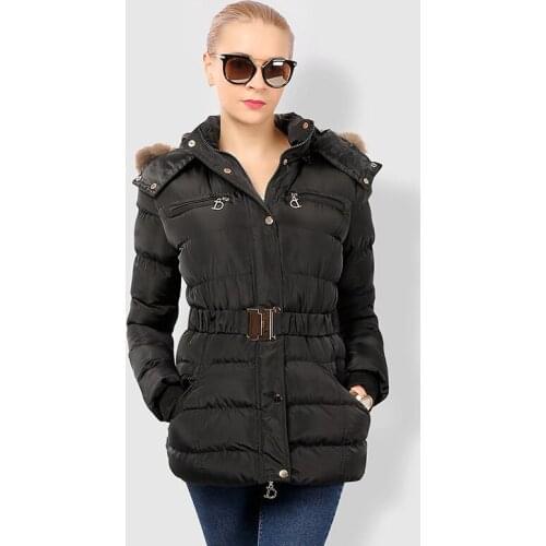 Parka Winter Jacket Women Korean Coat Padded Jacket Hooded Womens Coats with Belt Parkas Mujer 2020 LC1927 KJ2688