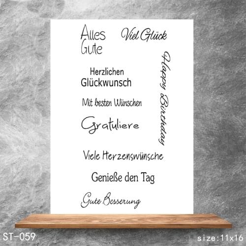 Easter Clear Transparent Stamps DIY Scrapbooking Album Card Making DIY Decoration Making Embossing Stencil