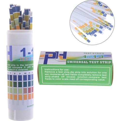 Drop shipping 150pcs PH Test Strip Indicator PH1-14 Test Paper For Water Saliva and Urine Testing Measuring Laboratory Household