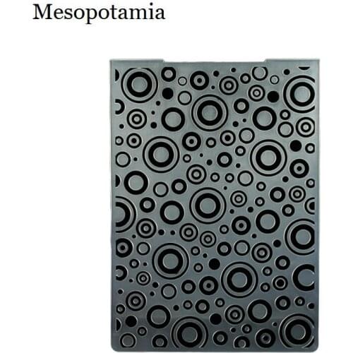 DIY Scrapbooking Round Air Bubbles Bump Embossing File Templates Making Plastic Template Garden Crafts Sewing Embossing Folders