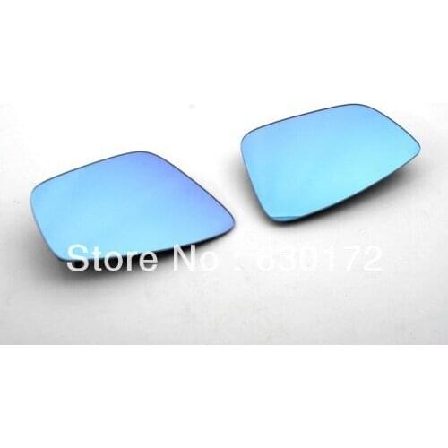 Blue Tinted Side Mirror Glass with Heat Support For VW Volkswagen Polo 6R