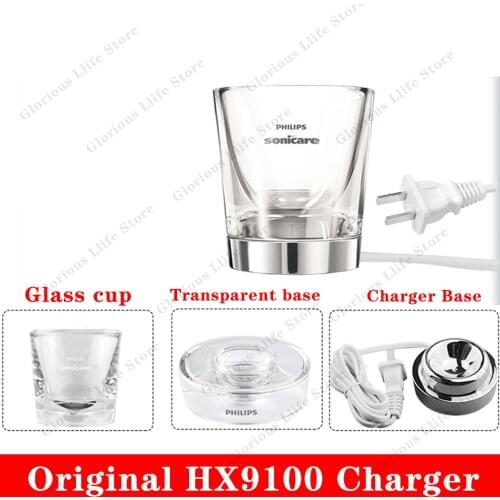 HX9100 Glass Cup for Charger HX9100 Philips Sonicare DiamondClean Toothbrush HX9340 HX9342 HX9313 HX9333 HX9362 HX9382 HX9350