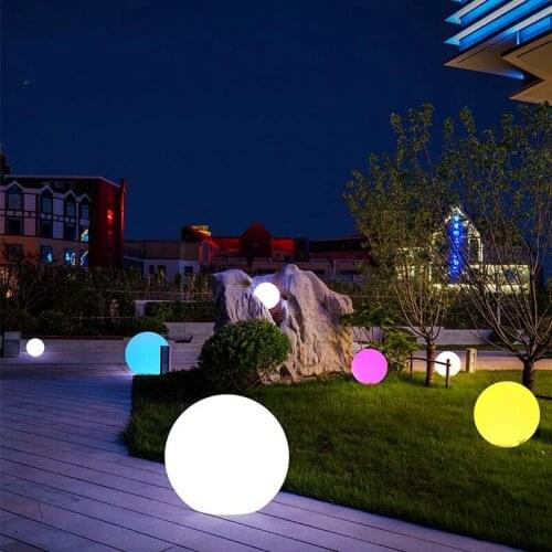 Led Luminous Ball Ball Light Grass Lawn Light Outdoor Waterproof Spherical Light Garden Villa Landscape Light Garden Light
