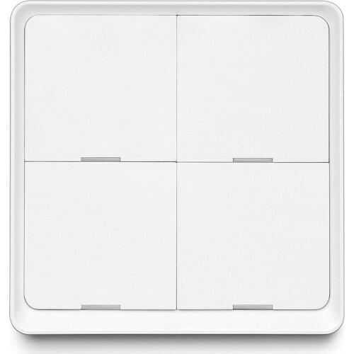 Zigbee 3.0 Smart Wall Switch 4 Gang EU Tuya Wireless Switch Sticker Power Key Light Remote Control Support Alexa Google Home