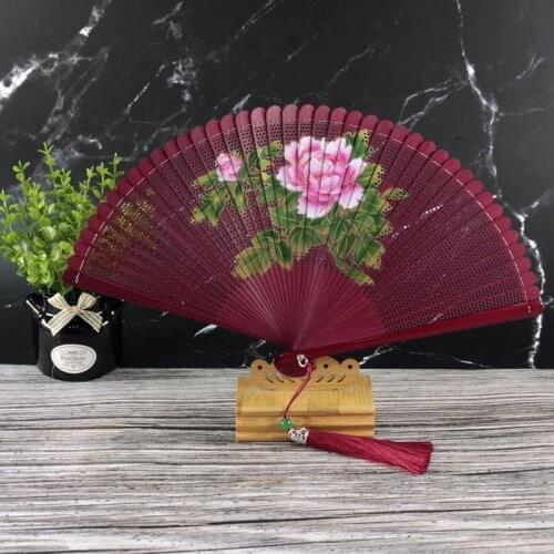 Chinese Style Fanchanging Cloth Fan High Quality Bronzing Folding Fan Dance Photography Wedding Fan 2021 Best Selling Product