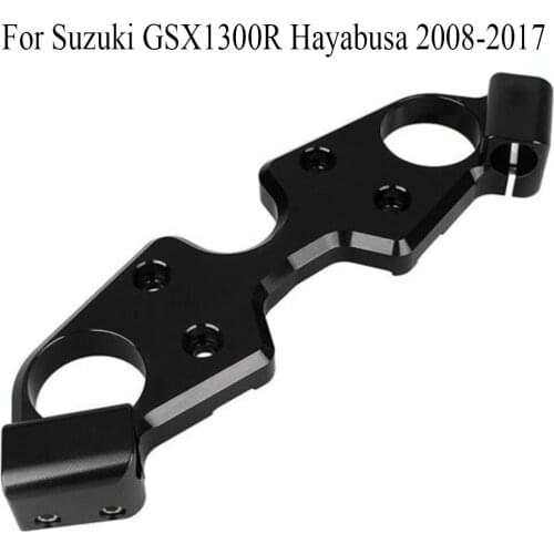 Motorcycle Upper Top Triple Tree Clamp For Suzuki GSX1300R Hayabusa 2008 2009 2010 2011 2012 2013 2014 2015 2016 2017 Black