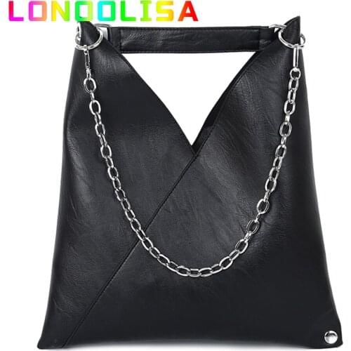 Fashion Leather Chain Handbag for Women 2021 Luxury Handle Bag Female Designer Large Capacity Tote Shoulder Messenger Sac A Main