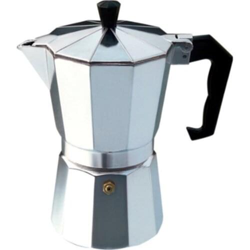 1pcs Aluminum Coffee Maker Stovetop Cafeteira Espresso Percolator Mocha Coffee Pot 50/100/150/300/450/600ml