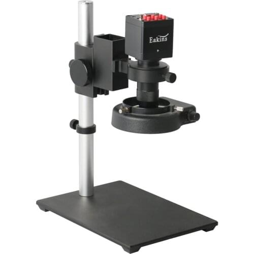 1080P HDMI VGA Microscope Camera 130X Adjustable C-Mount Lens 144LED Ring Light For Industrial Electronic PCB Soldering Repair