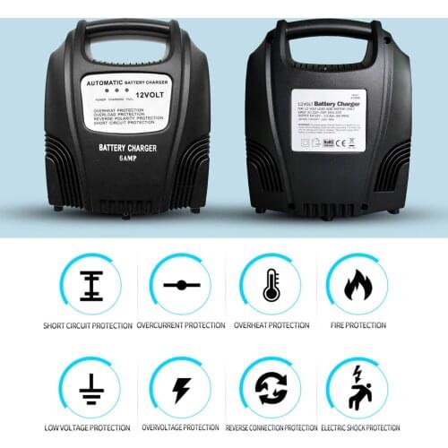 12V 3.5A Smart Fully Automatic Battery Motorcycle & Car Battery Charger AGM GEL WET Lead Acid Battery Charger