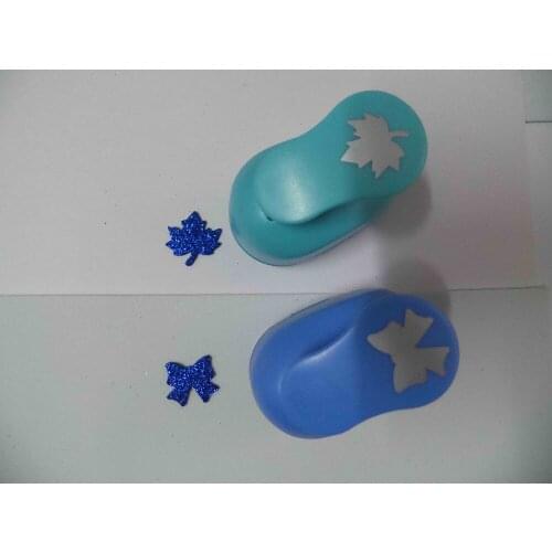 2pcs(2.5cm) maple and bowtie shape craft punch set Punch Craft Scrapbooking school Paper Puncher eva hole punch free shipping