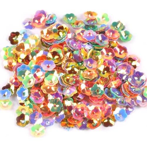 23g(1500pcs) Mixed Mini Flower Sequins For Crafts DIY Scrapbooking Paillette Sewing Clothes Decoration Lentejuelas 6.5mm C0814