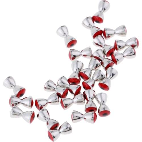 25Pcs Steel Dumbbell Eyes Fly Tying Materials Beads Eyes Flies DIY
