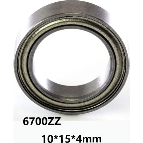 3pcs/lot 6700ZZ Deep Groove Ball Bearing 6700-ZZ 6700ZZ 10*15*4mm 10*15*4 52100 Chrome Steel Material Two-sided Iron Cover