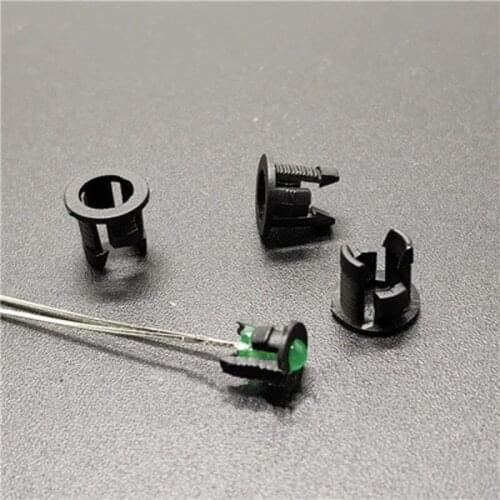 30pcs 3mm 5mm LED length buckle Nylon panelled Lamp holder nut