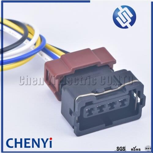 4 Pin 10378 Auto Connector Female Wire Socket For Toyota 4 AGE 16V TPS Mitsubishi KA24 SR20 MAF EVO Lancer TPS Plug with wire
