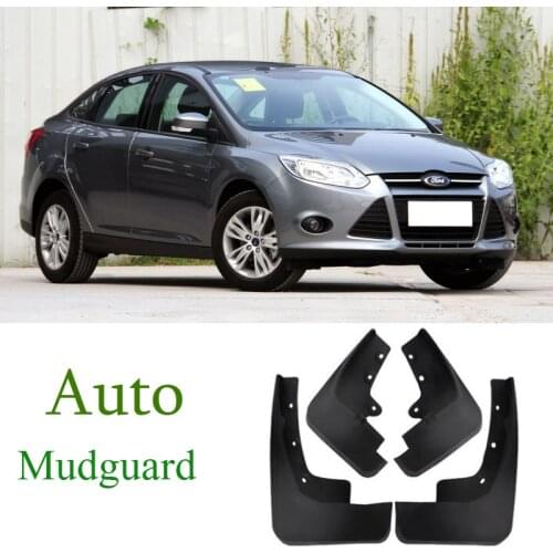 4Pcs Car Front Rear Mudflaps Mudguards Fender Flares Splash Guards Mud Flaps For Ford FOCUS Sedan 2012-2018 Front Rear Fenders
