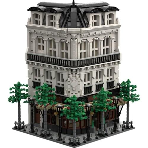 4204Pcs MOC City Street View DIY Store Brick Paris Boulangerie Studio Building Blocks Bakery Shop Architecture Model Gift Decor