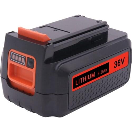 2.0Ah 3.0Ah 36V Max Rechargeable Lithium Battery Compatible with Black & Decker 40V LBXR36 LBX2040 LBXR2036 LBX1540 LBX2540 Tool
