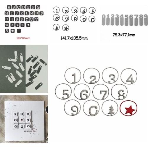 Alphabet Numbers Candle Metal Cutting Dies Stencils For DIY Scrapbooking Decoration Embossing Supplier Handcraft Die Cut 2019