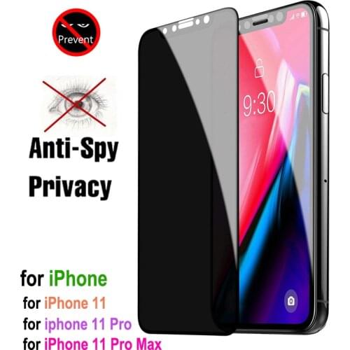 Anti Glare Protection Flim for iPhone 11 Pro Max Privacy Tempered Glass Anti-Spy Screen Protector for iPhone X XS XR 8 7 6 Plus