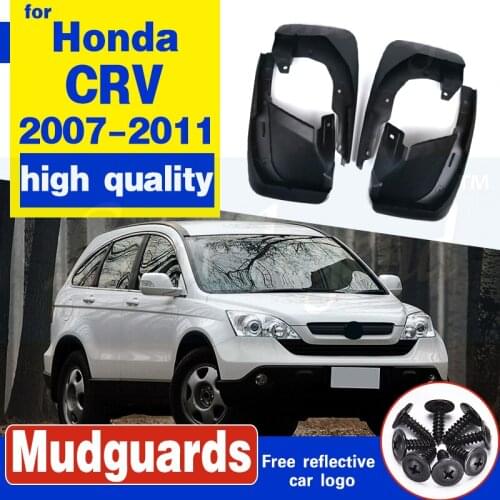 Free Shipping Black Mud Flaps Splash Guards Fender Mudguard For 2007 - 2011 HONDA CRV mudguards Mud Flaps car-styling