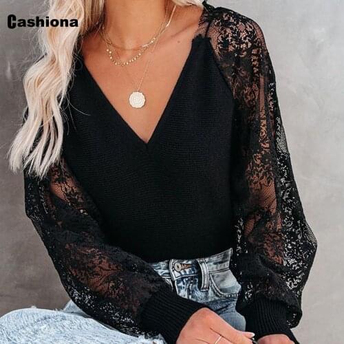 Ажурные блузки Cashiona China At AliExpress
