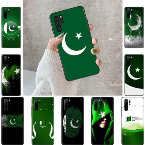 Pakistan Flag Banner Moon Phone Case Funda For Huawei P9 P10 P20 P30 Lite 2016 2017 2019 plus pro P smart