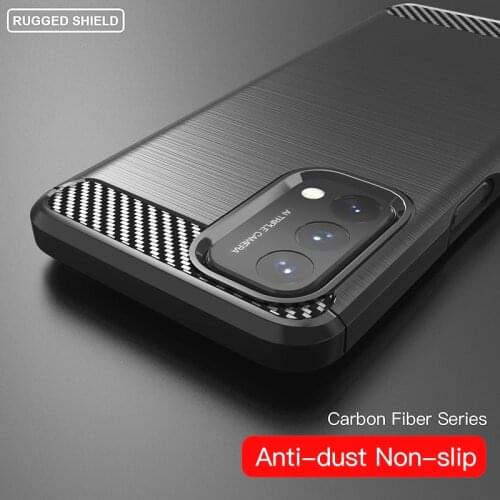 Fiber Carbon Case For OnePlus Nord N200 5G Shockproof Soft Silicone Cover forOnePlus Nord N200 5G Case for OnePlus Nord N200 5G