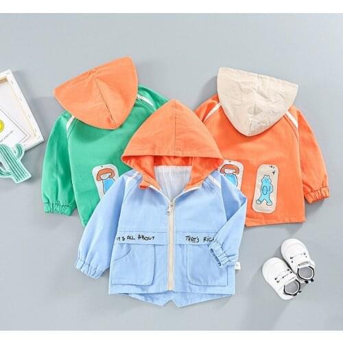 Spring Autumn Baby Boys Sport Clothes Children Cotton Cartoon Hoodies Jacket Infant Out Kids Fashion Toddler Casual Outwear