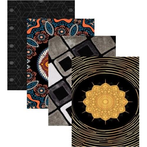 Home Living Room Area 120x180cm Carpet Bedroom Bedside Technology Sense Pattern Printing Floor Cushion Sofa Party Rug