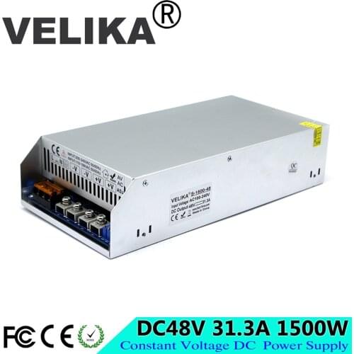 1500W 48V 31.3A Power Supply Driver Transformers AC100-240V TO DC48V Switch Power Supplies for CCTV 3D Printer Stepper Motor Led