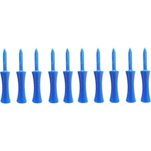 Golf Tees 10pcs/pack Sports Golf Tees Range For Golf Blue Club Training F0E6