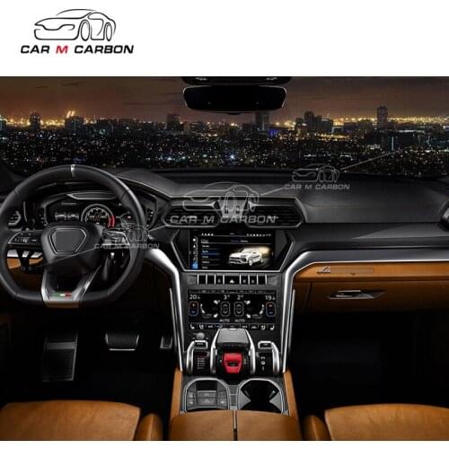 Carbon fiber LAM urus interior trims kit Speedometer cover Gearbox water cup frame air vent frame covers carbon trims 18-21year